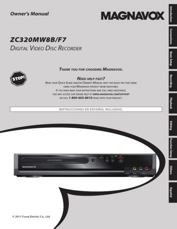 Read Online Magnavox Zc320Mw8 User Guide 