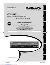 Full Download Magnavox Zv450Mw8 User Guide 