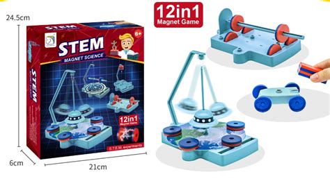 Magnet Science 12 In 1 Stem Mainan Magnetic Magnet Science Toys - Magnet Science Toys