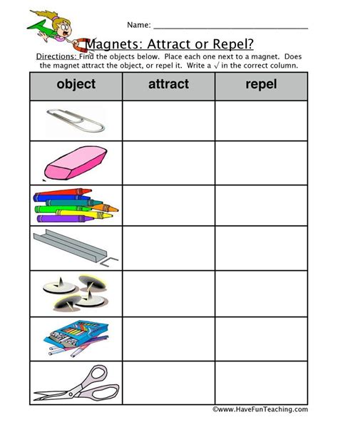 Magnet Worksheet Magnetism Worksheets 4th Grade - Magnetism Worksheets 4th Grade