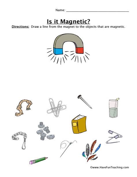 Magnet Worksheets Forces Worksheets For Kids Magnetism And Its Uses Worksheet - Magnetism And Its Uses Worksheet
