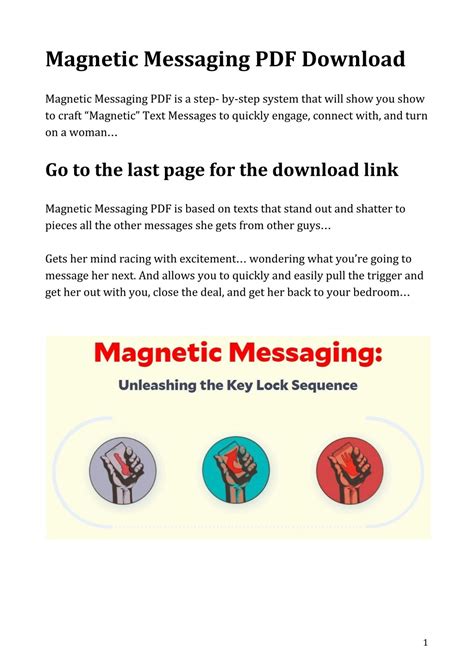Download Magnetic Messaging Pdf 