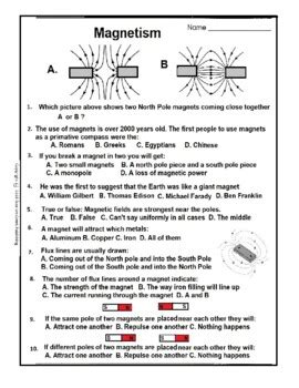 Magnetism Worksheets Super Teacher Worksheets Worksheet Intro To Magnetism Answers - Worksheet Intro To Magnetism Answers