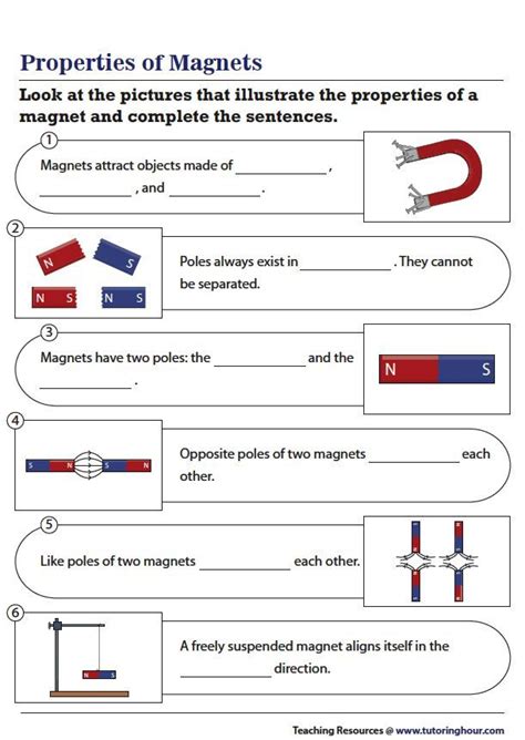 Magnetism Worksheets Tutoring Hour Magnetism Worksheet 4th Grade - Magnetism Worksheet 4th Grade
