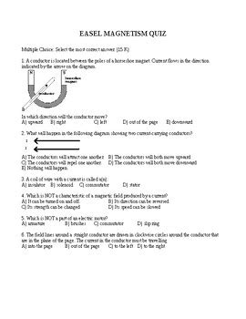Full Download Magnetism Quiz Questions And Answers 