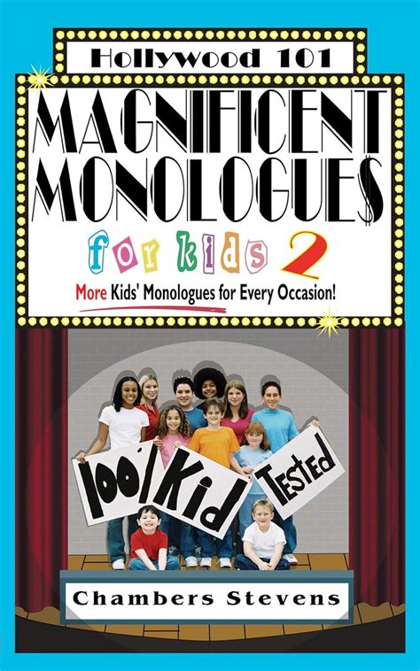 Download Magnificent Monologues For Kids 2 More Kids Monologues For Every Occasion Hollywood 101 