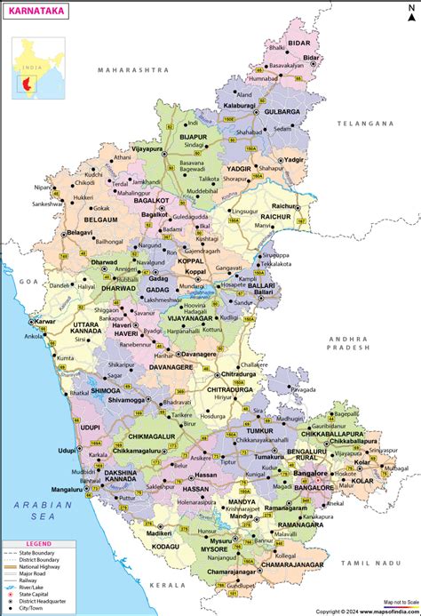 Maharashtra Karnataka Map