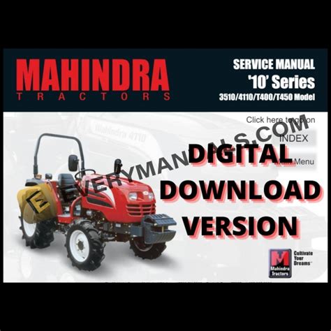 mahindra 4110 tractor engine service manual