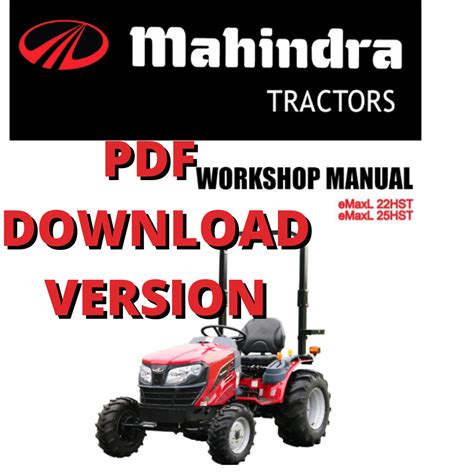 Full Download Mahindra Workshop Manual 
