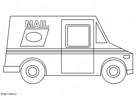 Mail Truck Coloring Page Learning How To Read Mail Carrier Coloring Pages - Mail Carrier Coloring Pages