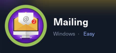 Mailing Hack The Box Walkthrough