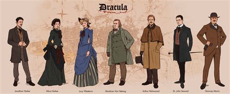 main characters of dracula