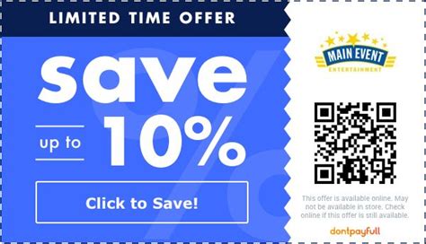 main event coupons