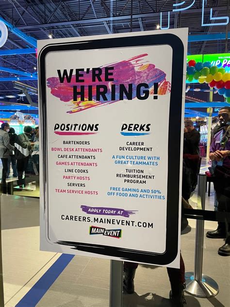 main event hiring