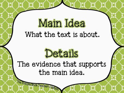main idea meaning