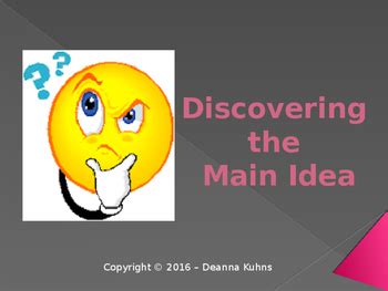 Main Idea Powerpoint Game By Deanna Kuhns Tpt Main Idea Powerpoint 7th Grade - Main Idea Powerpoint 7th Grade
