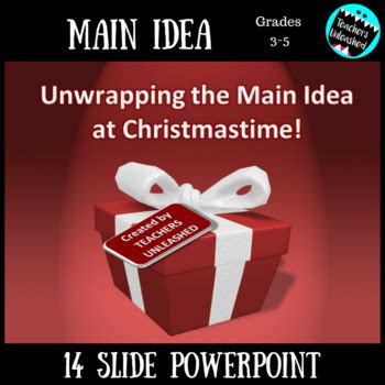 Main Idea Powerpoint Lesson Christmas Edition By Teachers Main Idea Powerpoint 5th Grade - Main Idea Powerpoint 5th Grade
