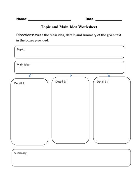 Main Idea Worksheets Db Excel Com Main Idea Worksheet 3 - Main Idea Worksheet 3