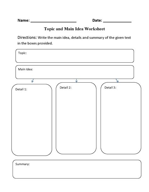 Main Idea Worksheets Grade 4   Free Printable Identifying The Main Idea Worksheets For - Main Idea Worksheets Grade 4