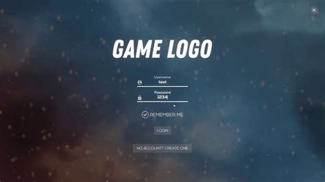 main menu