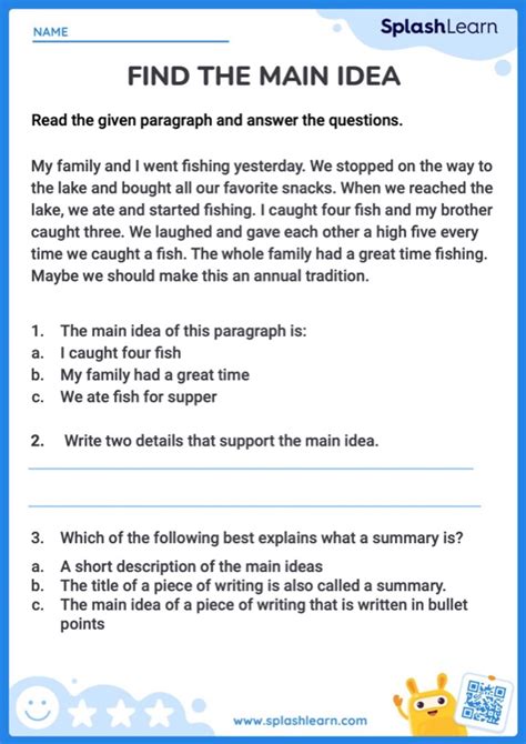 Read Online Main Idea Exercises With Answers Qawise 