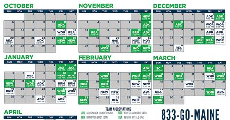 maine mariners schedule