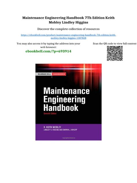 Maintenance Engineering Handbook 7th Edition Download