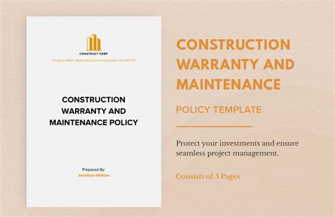 Maintenance Policy Morosco