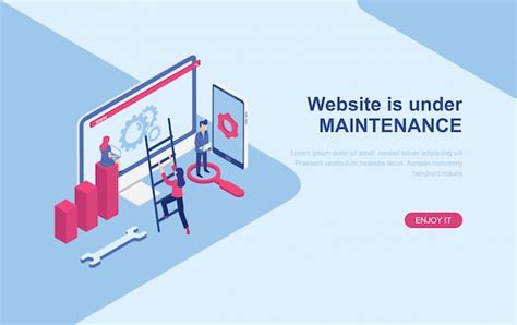 Maintenance Web Page Template