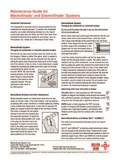 Full Download Maintenance Guide For Mechoshade And Electroshade Systems 