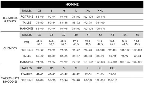 Maison Kitsune Size Chart