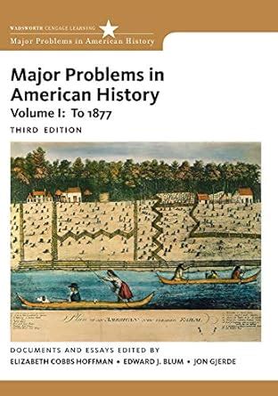 major problems in american history by elizabeth cobbs