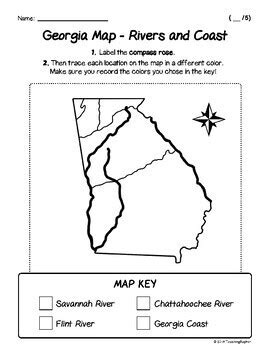 Major Rivers In Georgia Worksheets K12 Workbook Ga Rivers Worksheet 2nd Grade - Ga Rivers Worksheet 2nd Grade