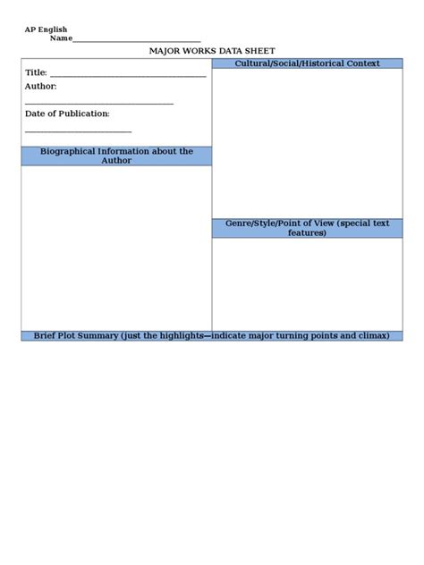 Full Download Major Works Data Sheet For John Steinbeck 