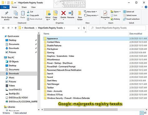 Majorgeeks Windows Registry