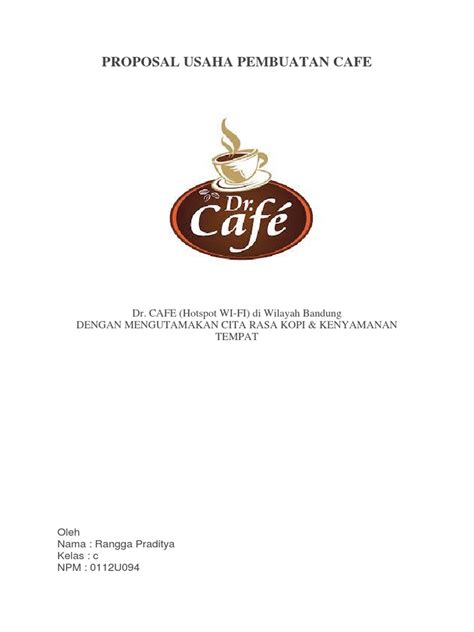 makalah bisnis plan coffee shop