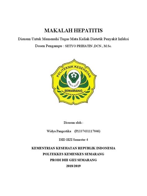 makalah hepatitis lengkap pdf