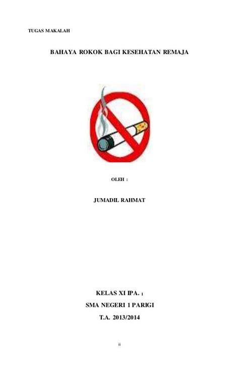 makalah tentang bahaya merokok