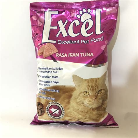makanan kucing excel