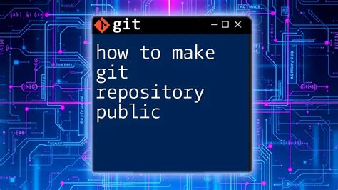 make a git repository