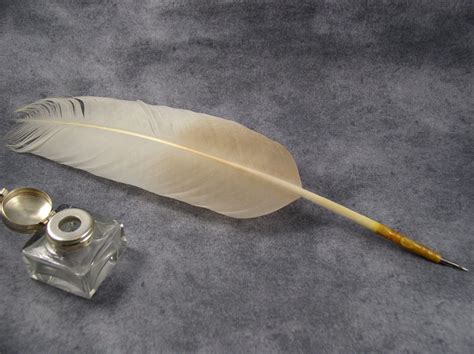 Make A Real Feather Writing Quill 4 Steps Writing With A Quill - Writing With A Quill