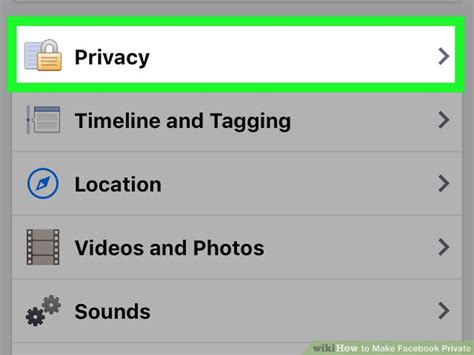 Make Facebook Private