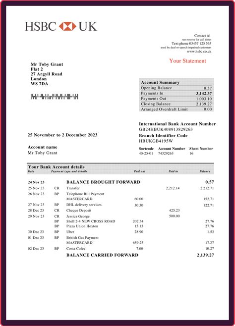 Make Fake Bank Statement