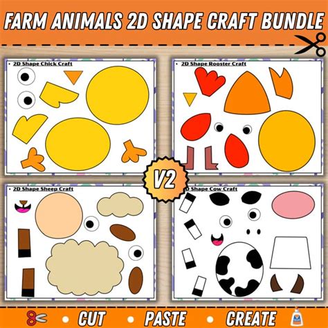 Make Farm Animals From 2d Shapes Pdf