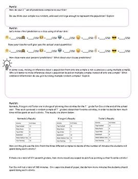 Make Inferences From Random Samples Worksheets Pdf 7 7th Grade Statistics Estimate Worksheet - 7th Grade Statistics Estimate Worksheet