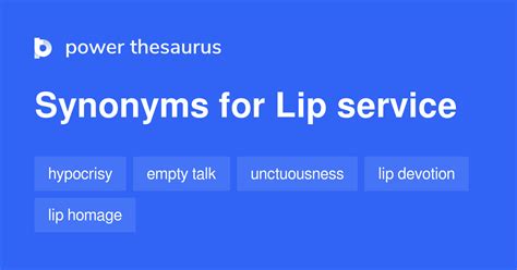 make lip service synonymous