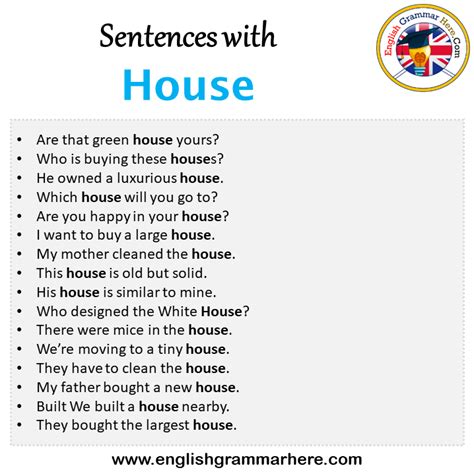 Make Sentence House