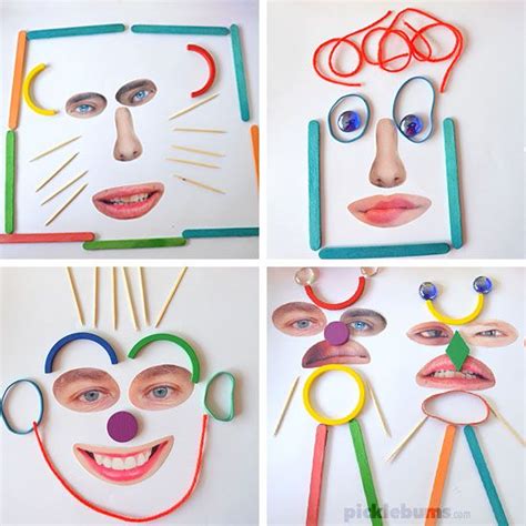 Make Some Crazy Faces With Loose Parts Play Printable Face Parts Cutouts - Printable Face Parts Cutouts