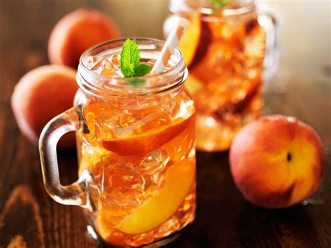 make your own healthy peach iced tea