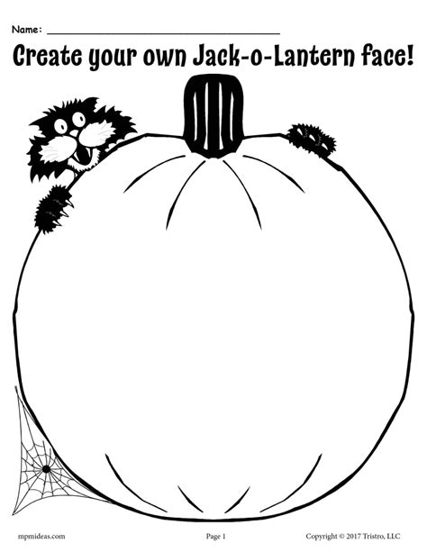 Make Your Own Jack O Lantern Coloring Page Jack O Lantern Pictures To Color - Jack O Lantern Pictures To Color